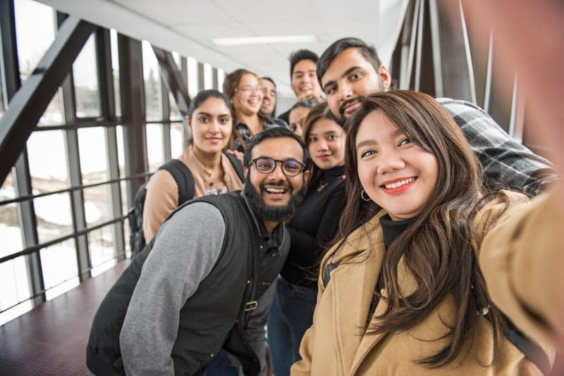 Estudiantes internacionales en Canadore College